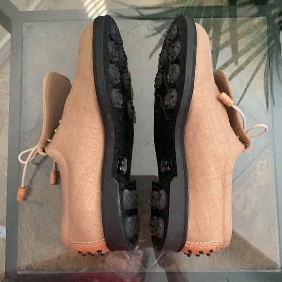 STUART WEITZMAN Sand Cordura Golf Shoes - Picture 2 of 12